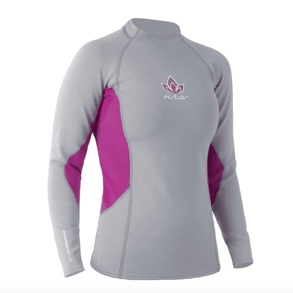 NWT NRS HydroSkin 0.5mm LS Wetsuit Grey Pink / XS